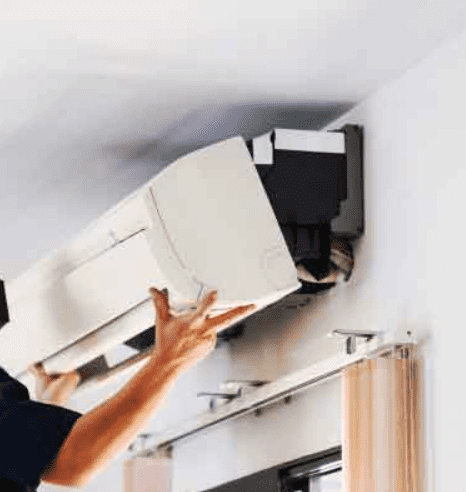 Screenshot 2026-04-01 140444 AC uninstallation service technician removing split air conditioner from wall